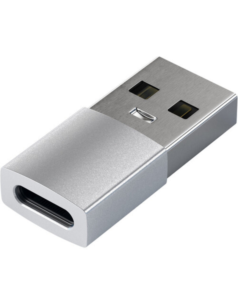 SATECHI ALUMINUM TYPE-A TO TYPE-C ADAPTER SILVER