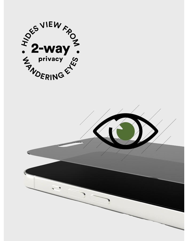 BODYGUARDZ PURE 3 PRIVACY SCREEN PROTECTOR IPHONE 14 / IPHONE 13 / 13 PRO CLEAR