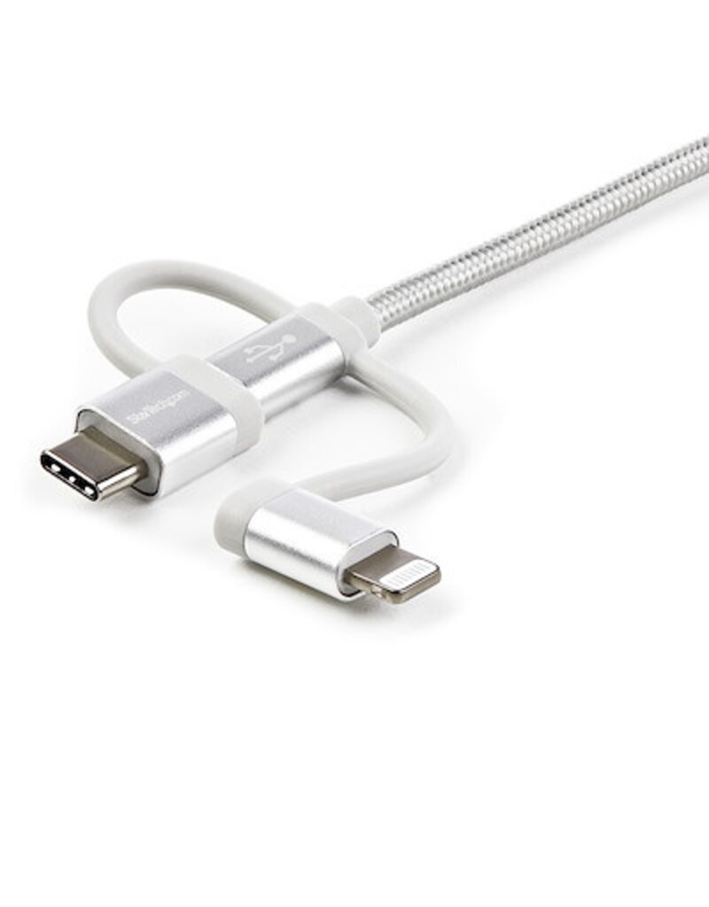 STARTECH STARTECH LIGHTNING / USB-C TO MICRO-USB TO USB CABLE 1M