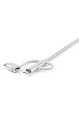 STARTECH STARTECH LIGHTNING / USB-C TO MICRO-USB TO USB CABLE 1M