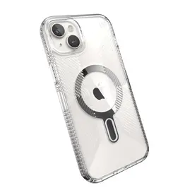 SPECK SPECK IPHONE 15 PLUS PRESIDIO CLR GRIP CLEAR/CLEAR/CHROME FINISH/SERENE SILVER