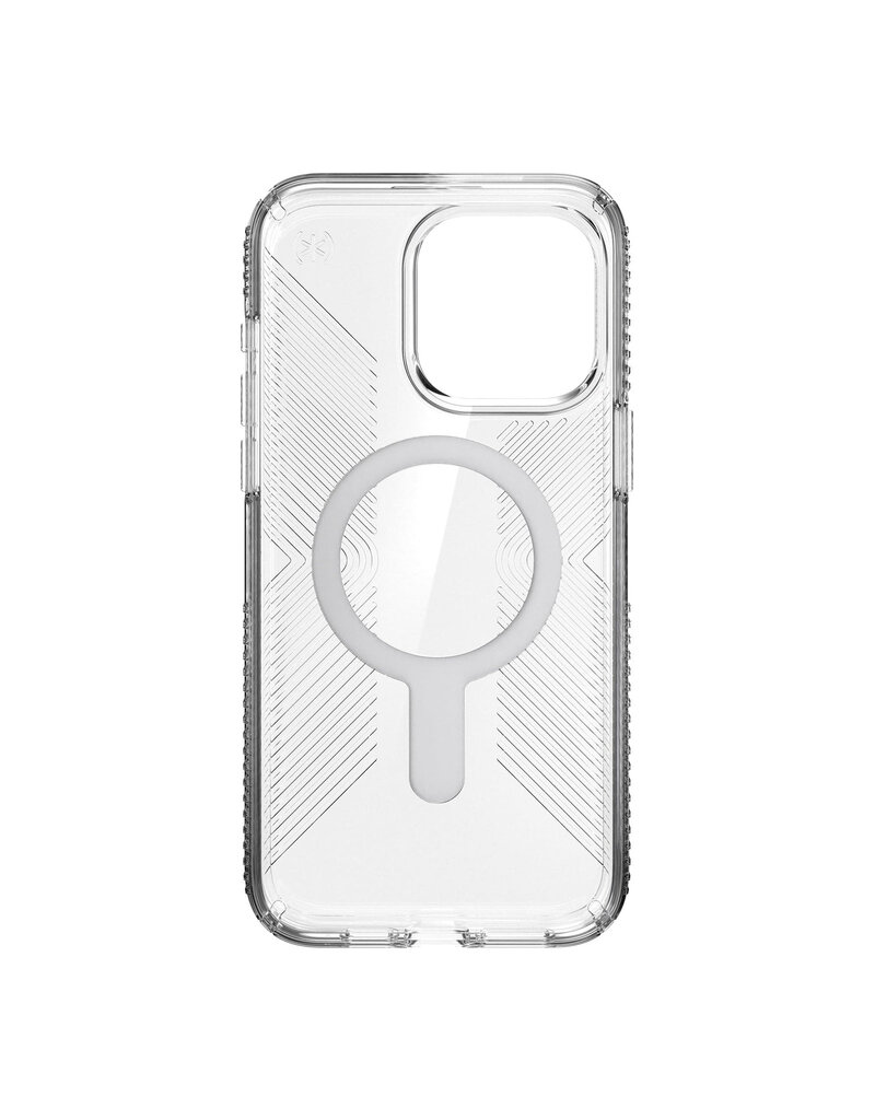 SPECK SPECK IPHONE 15 PRO MAX PRESIDIO CLR GRIP CLEAR/CLEAR/CHROME FINISH/SERENE SILVER