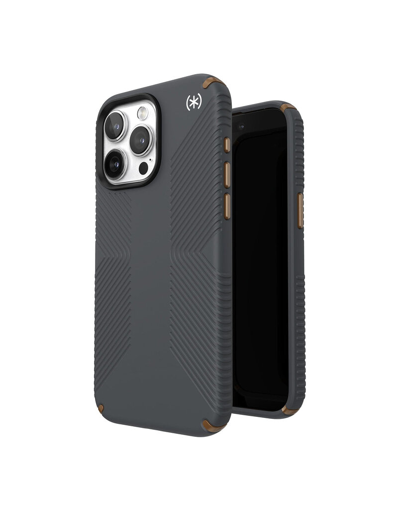 SPECK SPECK IPHONE 15 PRO MAX PRESIDIO2 GRIP CHARCOAL GREY/ COOL BRONZE / WHITE