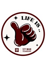 EXCLUSIVE 12TH MAN TECHNOLOGY STICKER - LIFE IS GOOD