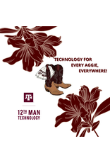 EXCLUSIVE 12TH MAN TECHNOLOGY STICKER - GAME DAY BOOTS AND RALLY TOWEL