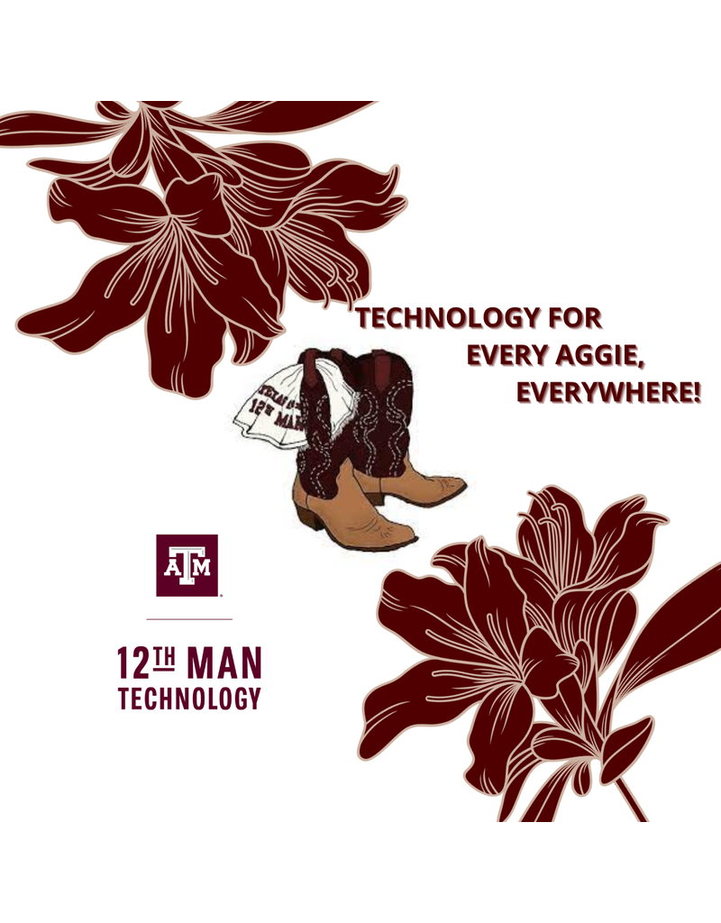 12TH MAN TECHNOLOGY 12TH MAN TECHNOLOGY EXCLUSIVE STICKER - GAME DAY BOOTS AND RALLY TOWEL