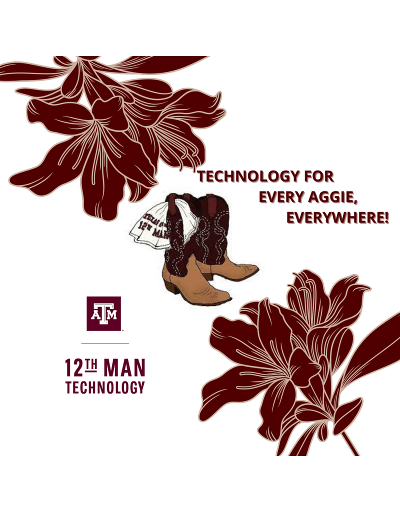EXCLUSIVE 12TH MAN TECHNOLOGY STICKER - GAME DAY BOOTS AND RALLY TOWEL