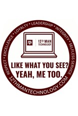 EXCLUSIVE 12TH MAN TECHNOLOGY STICKER - LIKE WHAT YOU SEE?
