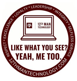 12TH MAN TECHNOLOGY EXCLUSIVE 12TH MAN TECHNOLOGY STICKER - LIKE WHAT YOU SEE?
