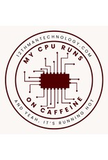 12TH MAN TECHNOLOGY EXCLUSIVE 12TH MAN TECHNOLOGY STICKER - CPU RUNS ON CAFFEINE