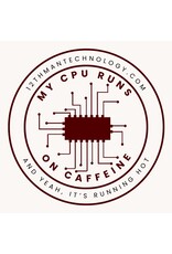 EXCLUSIVE 12TH MAN TECHNOLOGY STICKER - CPU RUNS ON CAFFEINE