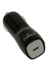 ZIPKORD CAR CHARGER USB SINGLE PORT - BLACK 3A SINGLE PORT 3A USB-C BLACK