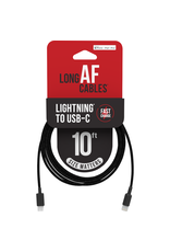 LONG AF CHARGE & SYNC CABLE USB-C TO LIGHTNING 10'