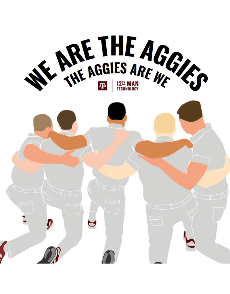 EXCLUSIVE 12TH MAN TECHNOLOGY STICKER - AGGIES ARE WE