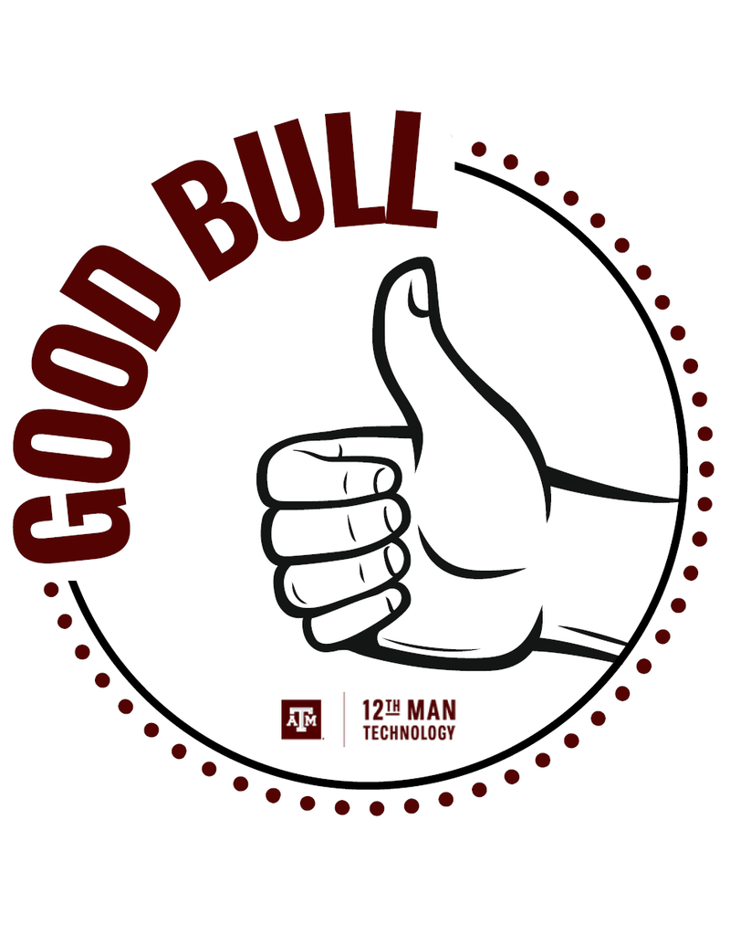 EXCLUSIVE 12TH MAN TECHNOLOGY STICKER - GOOD BULL