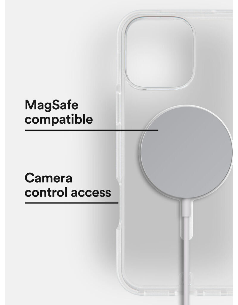 BODYGUARDZ ACE PRO WITH MAGSAFE, 16 PRO MAX- CLEAR/WHITE