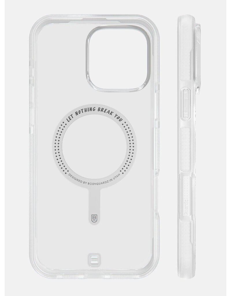 BODYGUARDZ ACE PRO WITH MAGSAFE, 16 PRO MAX- CLEAR/WHITE