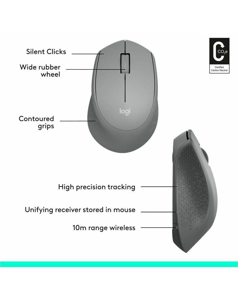 LOGITECH M330 SILENT PLUS WIRELESS MOUSE