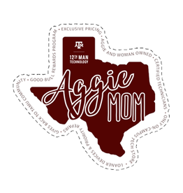 EXCLUSIVE 12TH MAN TECHNOLOGY STICKER - TEXAS AGGIE MOM