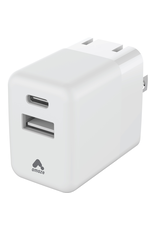 AMAZE WALL CHARGER 20W DUAL PORT USB-C / USB-A WHITE
