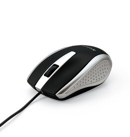 VERBATIM CORDED OPTICAL MOUSE SILVER