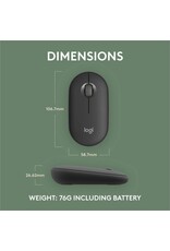 LOGITECH PEBBLE MOUSE 2-GRAPHITE