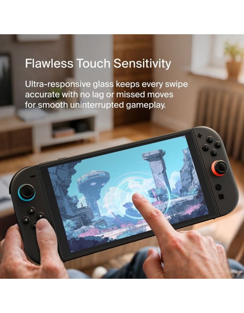 BELKIN SCREENFORCE TEMPEREDGLASS ANTI-REFLECTIVE SCREEN PROTECTOR FOR NINTENDO SWITCH 2 CLEAR
