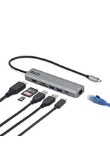 STARTECH USB-C MULTIPORT ADAPTER 100W POWER DELIVERY 12" ATTACHED CABLE