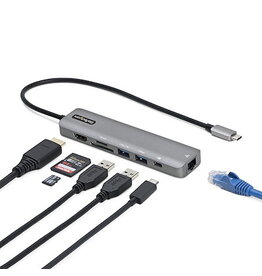 STARTECH USB-C MULTIPORT ADAPTER 100W POWER DELIVERY 12" ATTACHED CABLE