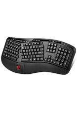 ADESSO 2.4G WIRELESS ERGONOMIC TRACKBALL KEYBOARD