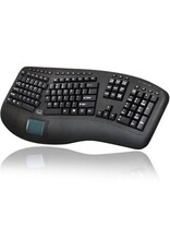 ADESSO 2.4G WIRELESS ERGONOMIC TOUCHPAD KEYBOARD