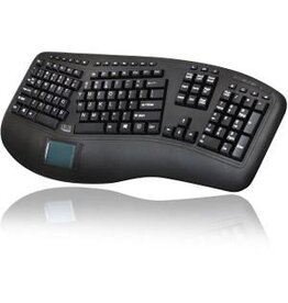 ADESSO 2.4G WIRELESS ERGONOMIC TOUCHPAD KEYBOARD