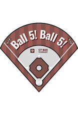 EXCLUSIVE 12TH MAN TECHNOLOGY STICKER - BASEBALL BALL 5