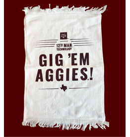 EXCLUSIVE 12TH MAN TECHNOLOGY RALLY TOWEL GIG 'EM