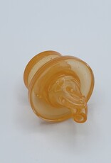 Vigil Glass Tangie Spinner Cap with Clear Pearls