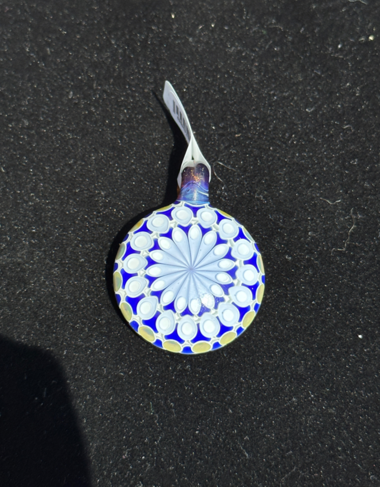 Olour Glass Olour Dotstack Pendy Cobalt/Cobalt Light/Leprechaun