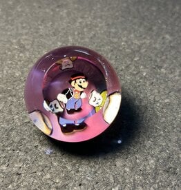 Micro Tuxedo Mario and Mushroom Small Paperweight