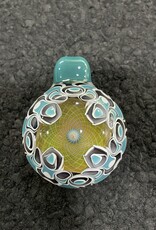 Altier Glass Altier Glass Dotstack w/ Fume Aquamarine and matching Twizzle