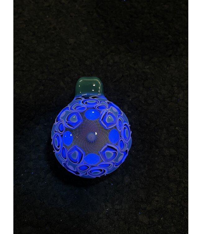 Altier Glass Altier Glass Dotstack w/ Fume Aquamarine and matching Twizzle