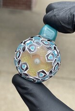 Altier Glass Altier Glass Dotstack w/ Fume Aquamarine and matching Twizzle