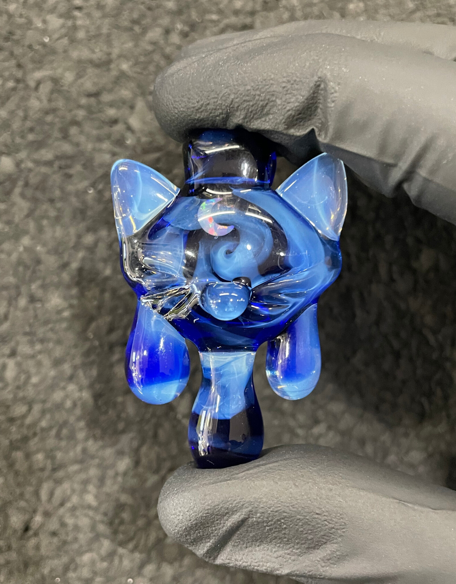 CiciKitty CiciKitty Glass 3 Drip Kitty Pendant