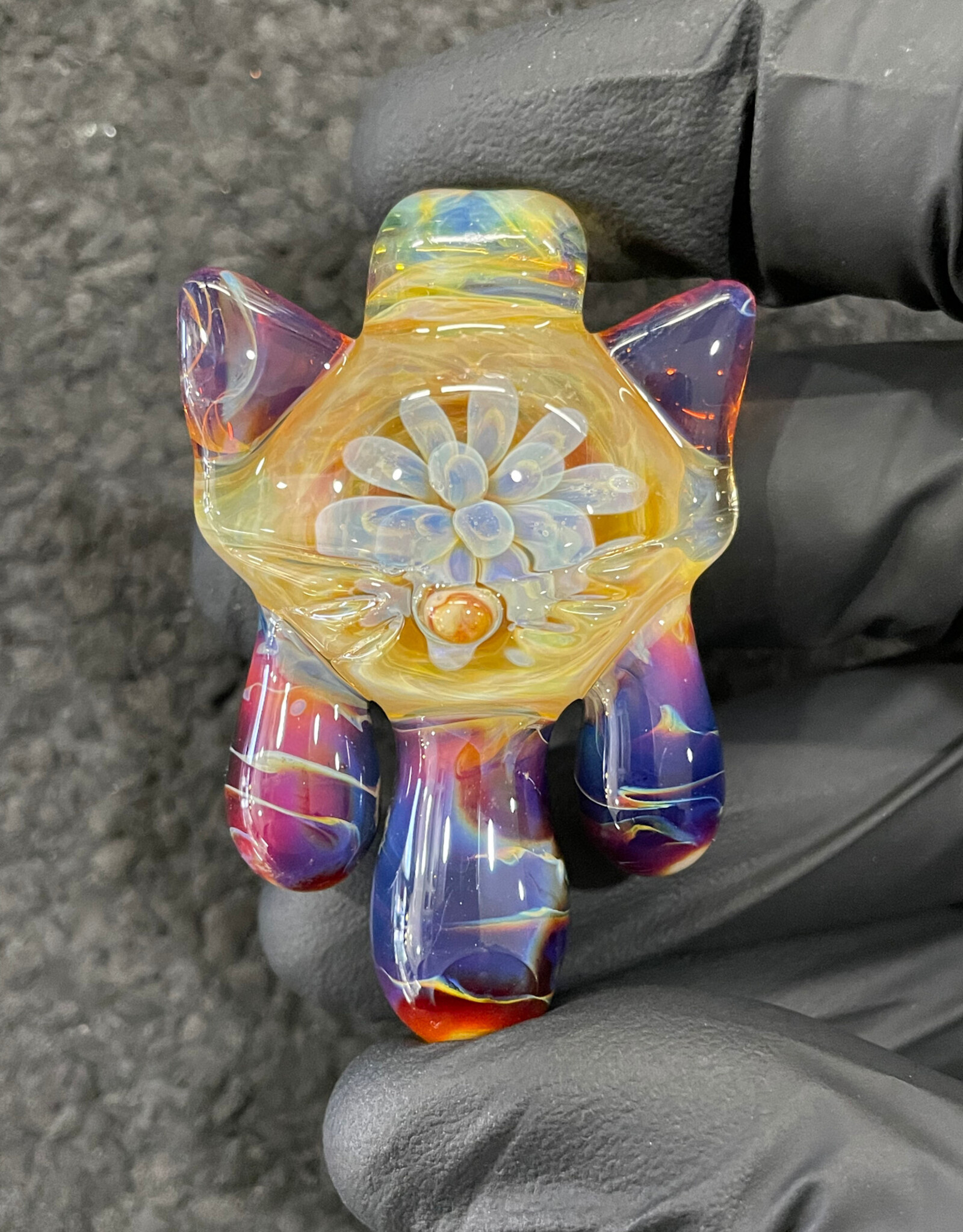 CiciKitty CiciKitty Glass 3 Drip Kitty Pendant