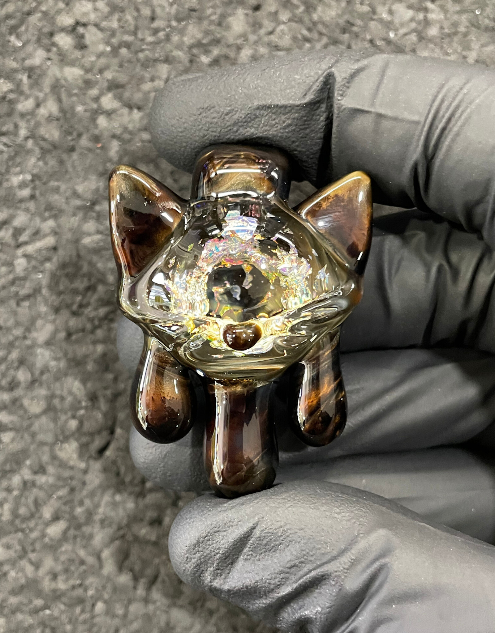 CiciKitty CiciKitty Glass 3 Drip Kitty Pendant