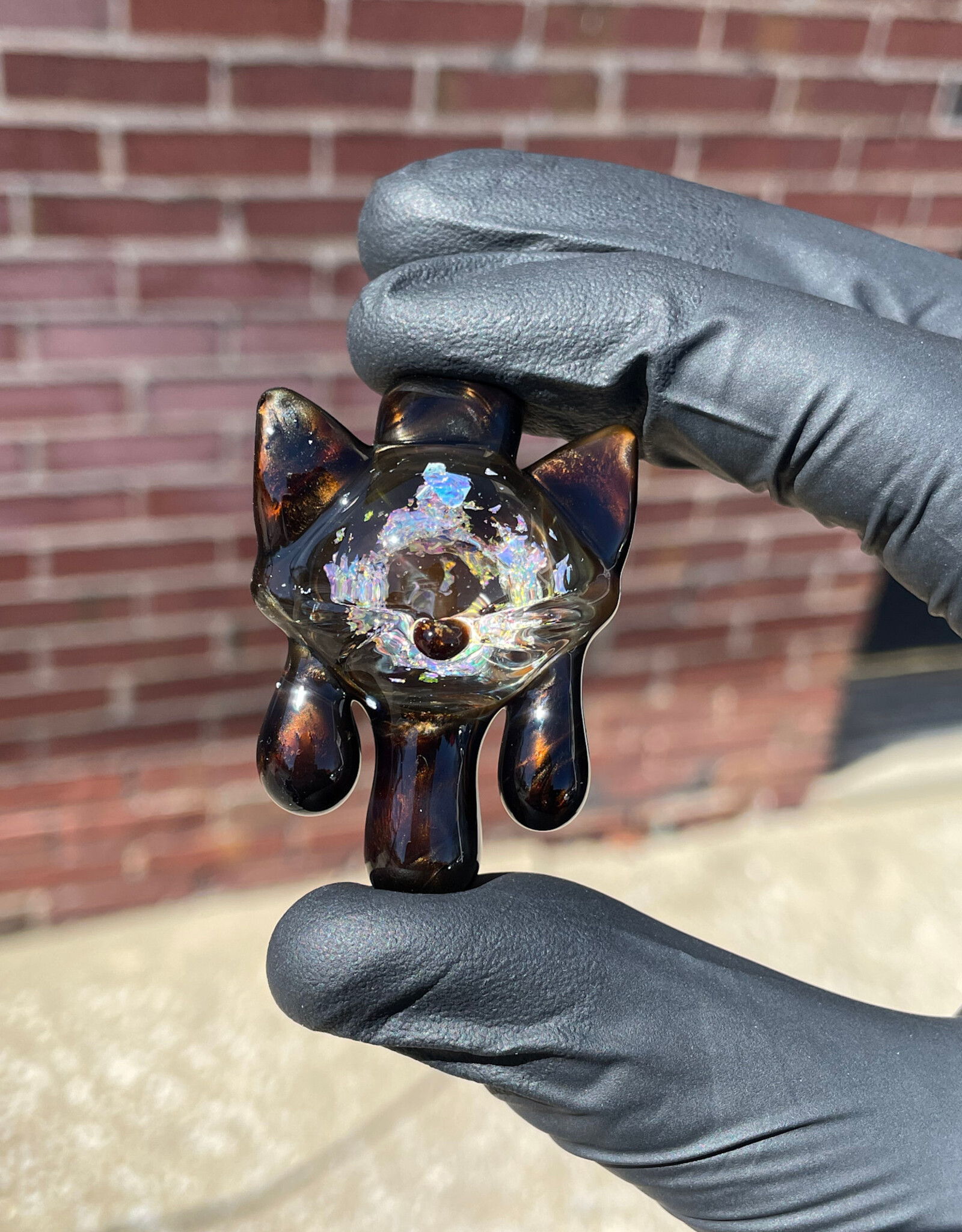 CiciKitty CiciKitty Glass 3 Drip Kitty Pendant