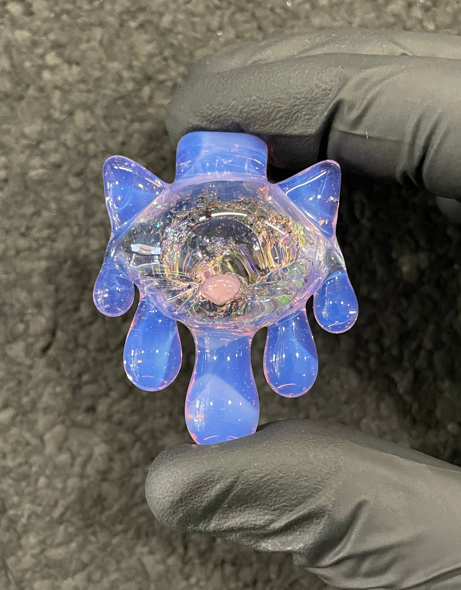 CiciKitty CiciKitty Glass 5 Drip Kitty Pendant