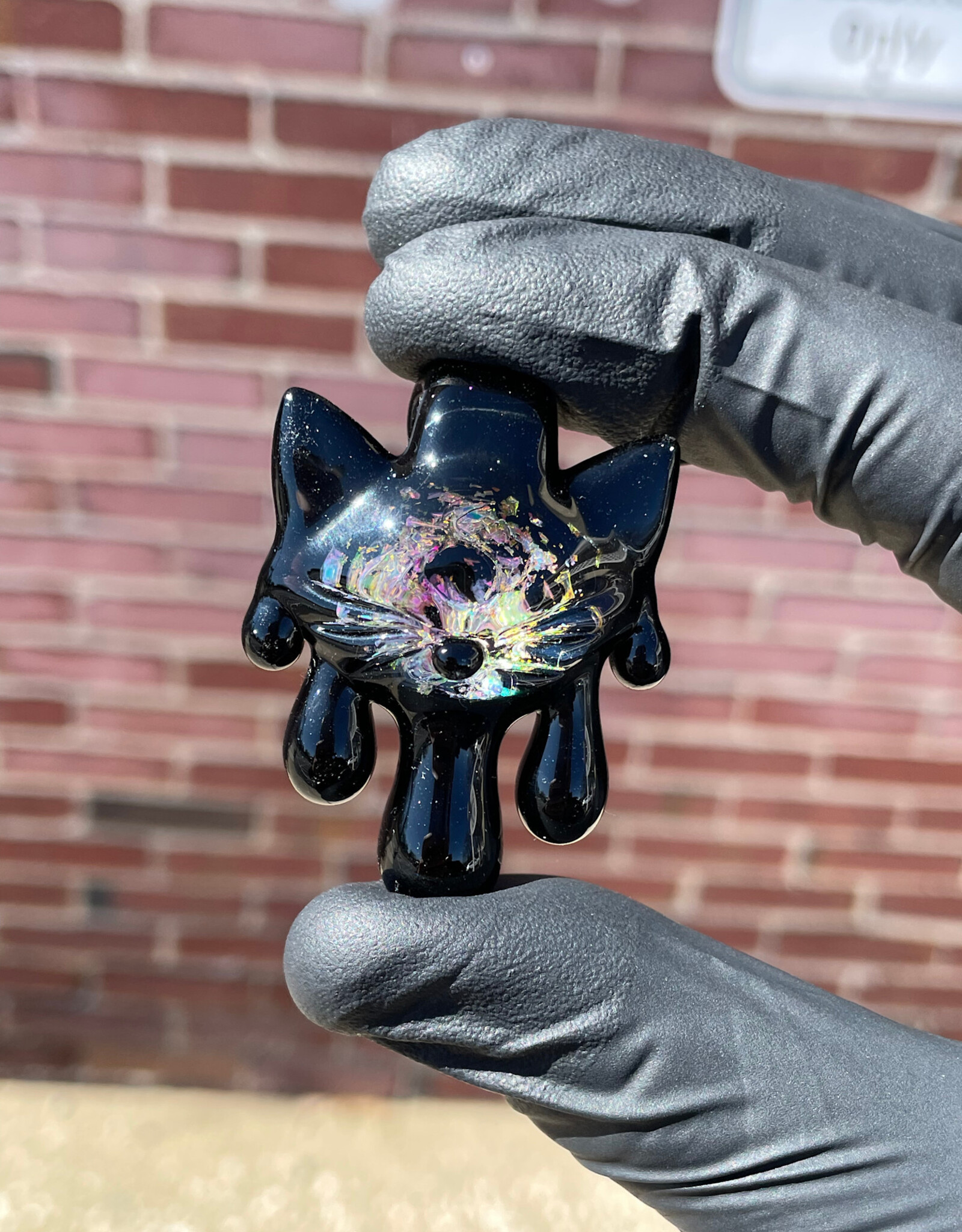 CiciKitty CiciKitty Glass 5 Drip Kitty Pendant