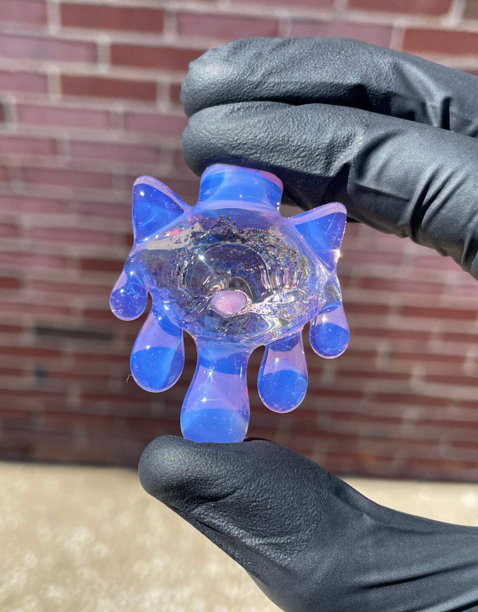 CiciKitty CiciKitty Glass 5 Drip Kitty Pendant
