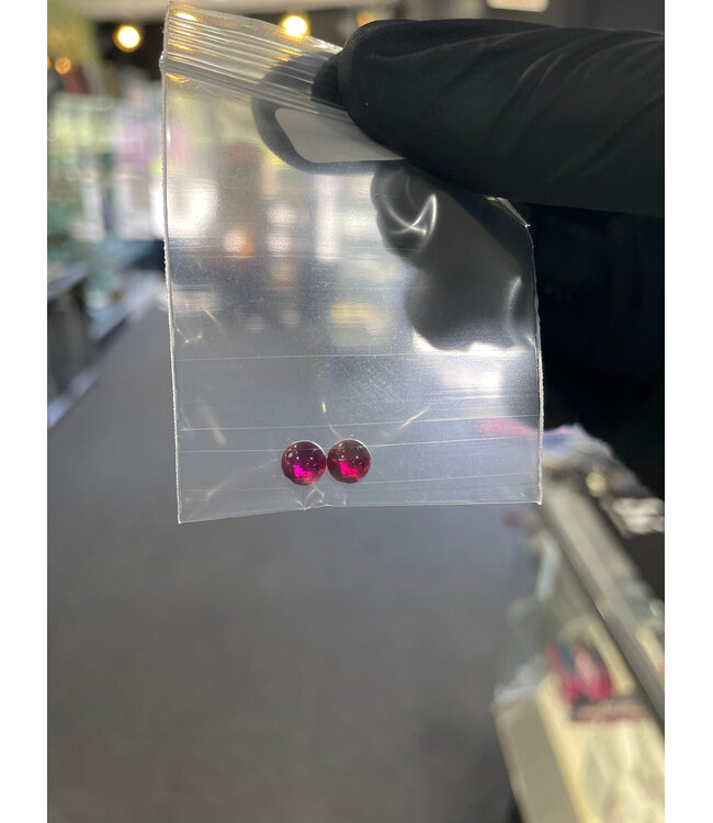 6mm Ruby Terp Pearls 2pk