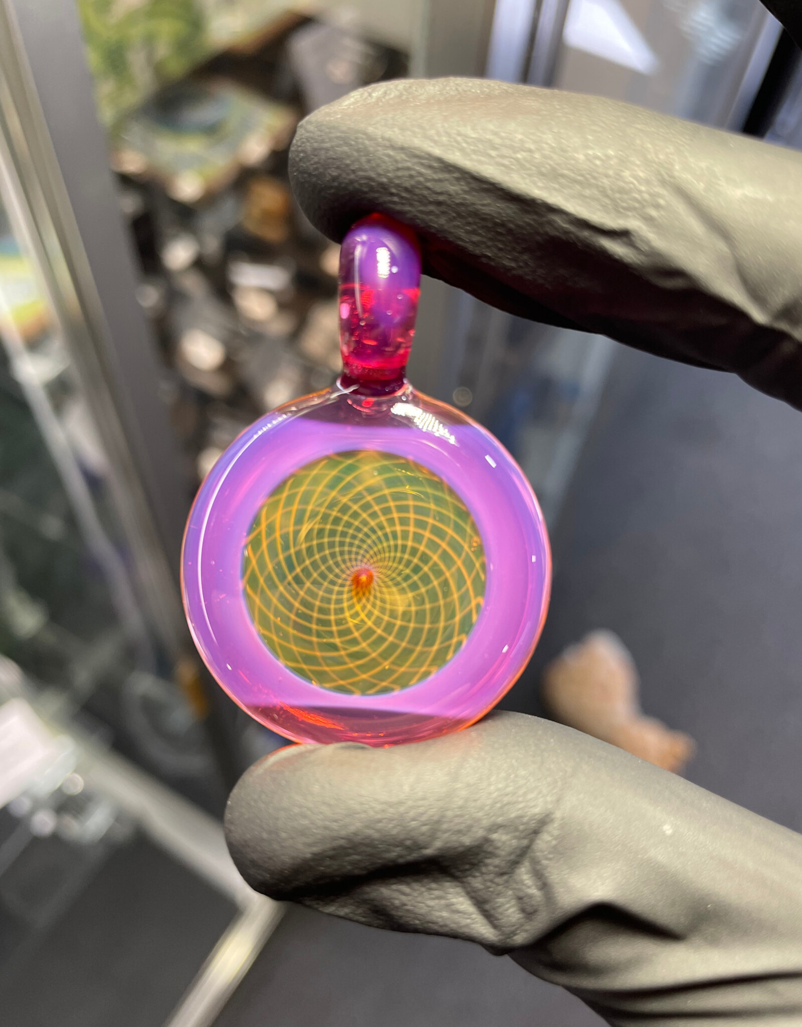 Gatez Glass Gatez Glass Fumicello Pendant Telemagenta