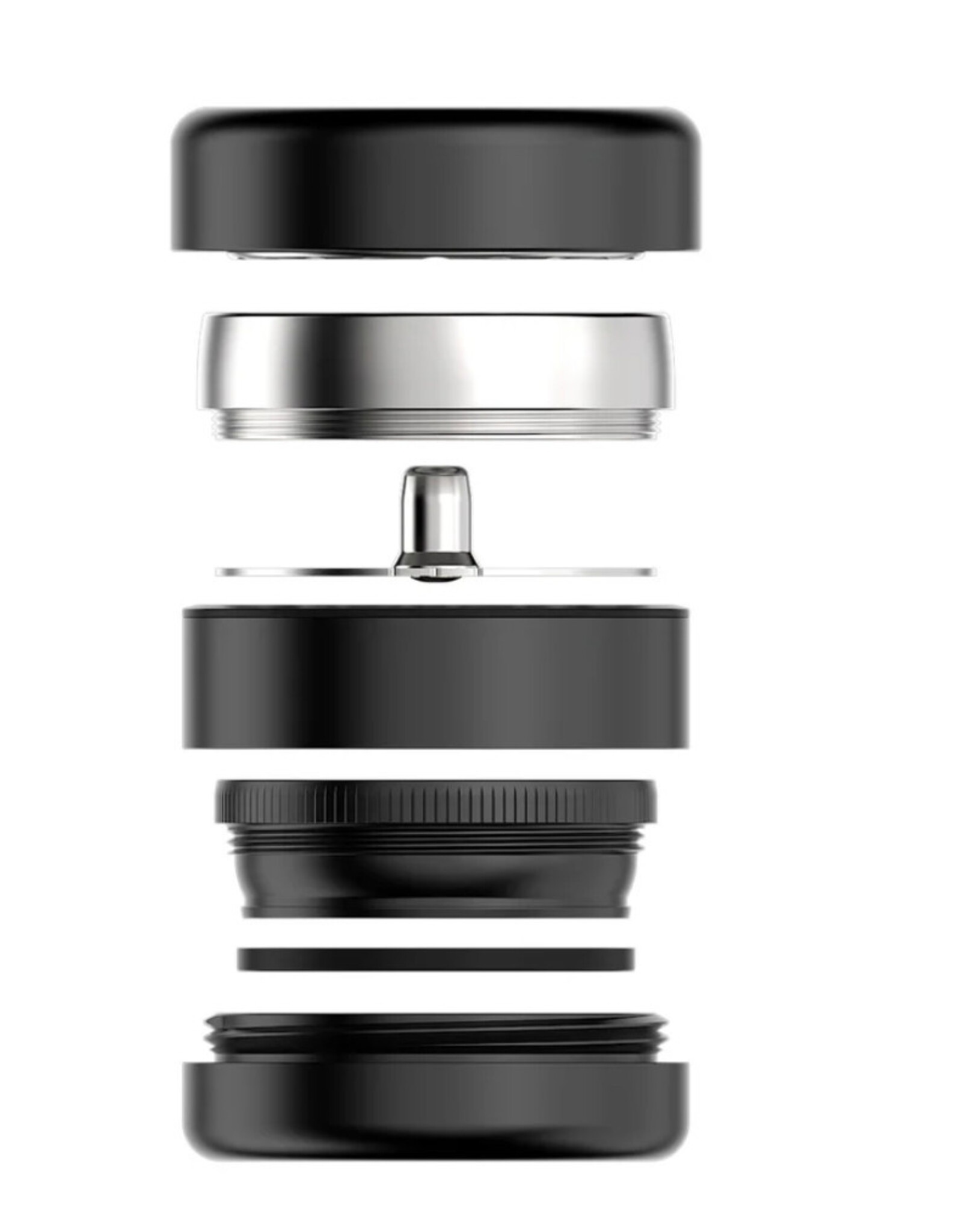Flower Mill Flower Mill Next-Gen Premium 2.5" Stainless Series Black